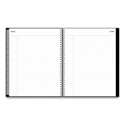Enterprise Academic Weekly/Monthly Planner, 11 x 8.5, Black Cover, 12-Month (July to June): 2024 to 2025