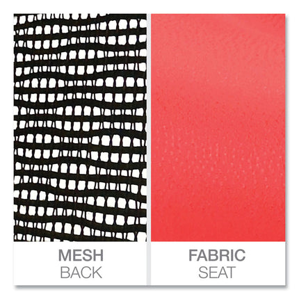 Alera Elusion Series Mesh Mid-Back Swivel/Tilt Chair, Supports Up to 275 lb, 17.9" to 21.8" Seat Height, Red