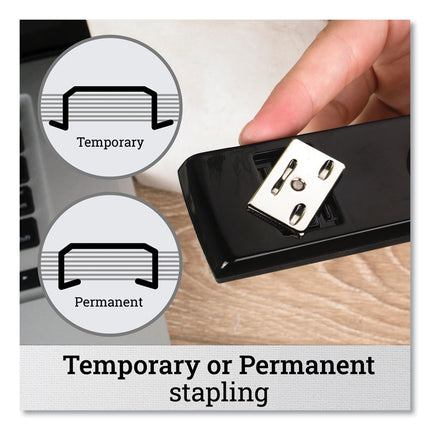 747 Classic Full Strip Stapler, 30-Sheet Capacity, Black