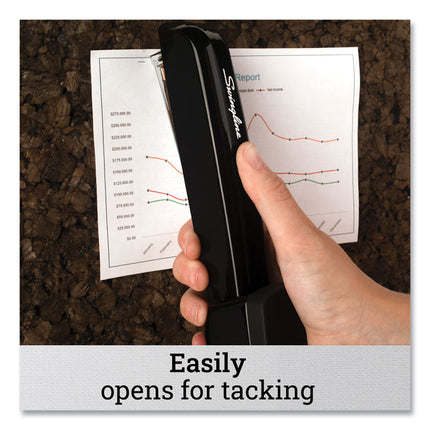 747 Business Full Strip Desk Stapler, 30-Sheet Capacity, Black