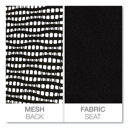 Alera Elusion Series Mesh Mid-Back Swivel/tilt Chair, Supports Up To 275 Lb, 17.9" To 21.8" Seat Height, Black