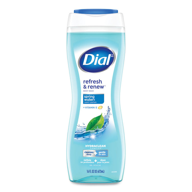 Body Wash, Spring Water Scent, 16 oz, 6/Carton