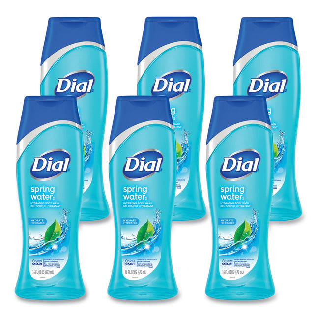 Body Wash, Spring Water Scent, 16 oz, 6/Carton