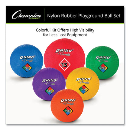 Playground Ball Set, Multi-Size, Multi-Color, 14/set