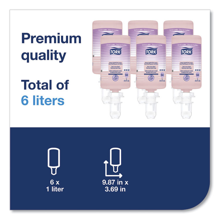 Luxury Liquid Soap Refill, Soft Rose Scent, 1 L, 6/Carton