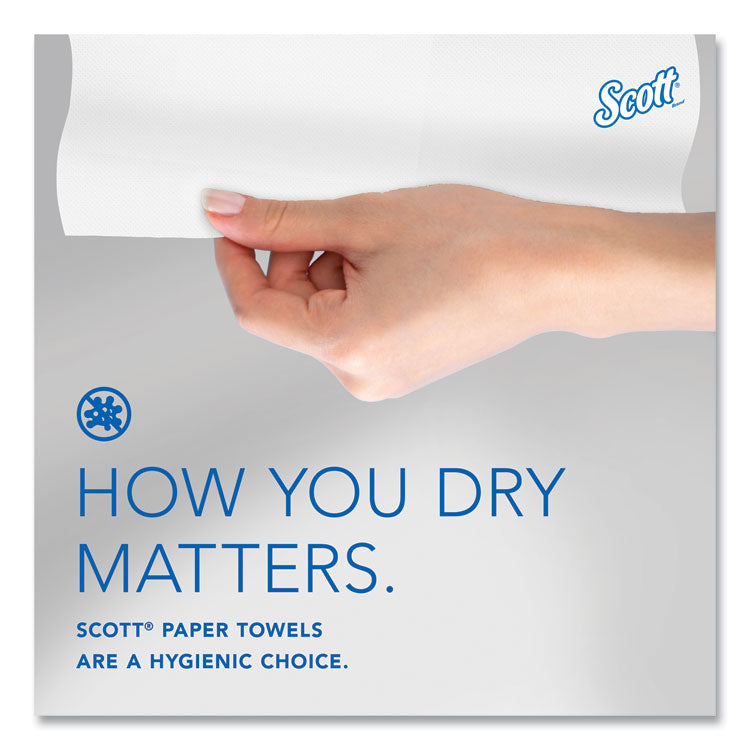 Pro Hard Roll Paper Towels with Absorbency Pockets, for Scott Pro Dispenser, Gray Core Only, 1-Ply, 7.5" x 900 ft, 6 Rolls/CT