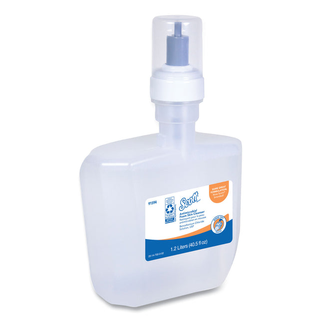 Antimicrobial Foam Skin Cleanser Refill, Fresh Scent, 1,200 mL, 2/Carton