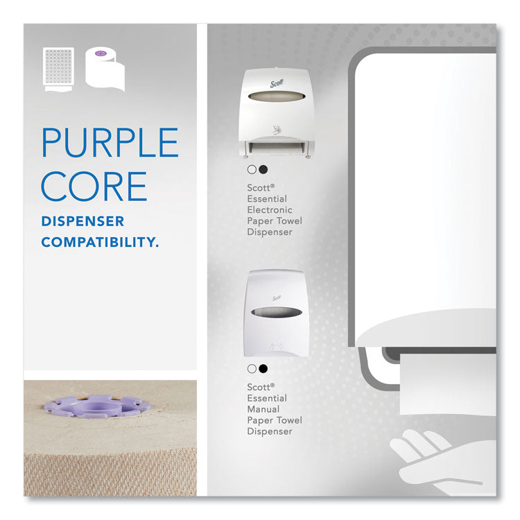 Essential 100% Recycled Fiber Hard Roll Towel, 1-Ply, 8" x 700 ft, 1.75" Core, Brown, 6 Rolls/Carton