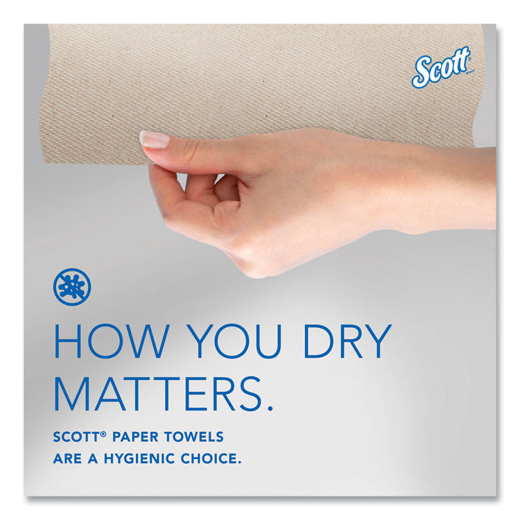 Essential 100% Recycled Fiber Hard Roll Towel, 1-Ply, 8" x 700 ft, 1.75" Core, Brown, 6 Rolls/Carton