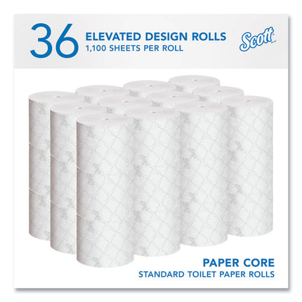 Pro Small Core High Capacity/SRB Bath Tissue, Septic Safe, 2-Ply, White, 1,100 Sheets/Roll, 36 Rolls/Carton