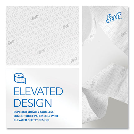 Essential Coreless JRT, Septic Safe, 2-Ply, White, 3.75" x 1,150 ft, 12 Rolls/Carton