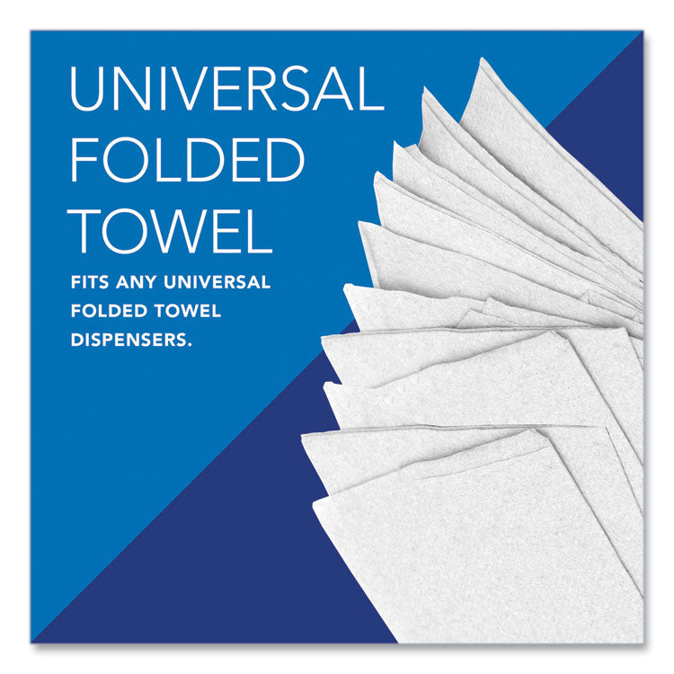 Essential Multi-Fold Towels 100% Recycled, 1-Ply, 9.2 x 9.4, White, 250/Pack, 16 Packs/Carton