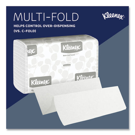 Multi-Fold Paper Towels, 1-Ply, 9.2 x 9.4, White, 150/Pack, 16 Packs/Carton