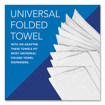 Pro Scottfold Towels, 1-Ply, 7.8 x 12.4, White, 175 Towels/Pack, 25 Packs/Carton