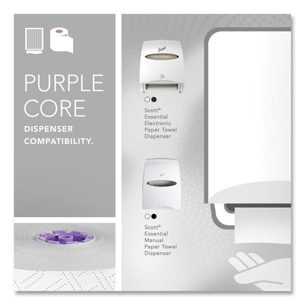 Essential High Capacity Hard Roll Towel, 1-Ply, 8" x 950 ft, White, 6 Rolls/Carton