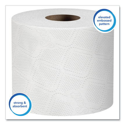 Essential Standard Roll Bathroom Tissue for Business, Septic Safe, 1-Ply, White, 1,210 Sheets/Roll, 80 Rolls/Carton