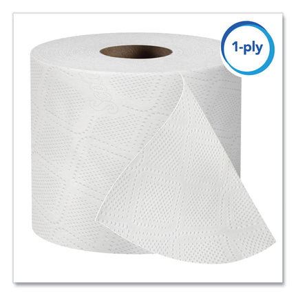 Essential Standard Roll Bathroom Tissue for Business, Septic Safe, 1-Ply, White, 1,210 Sheets/Roll, 80 Rolls/Carton