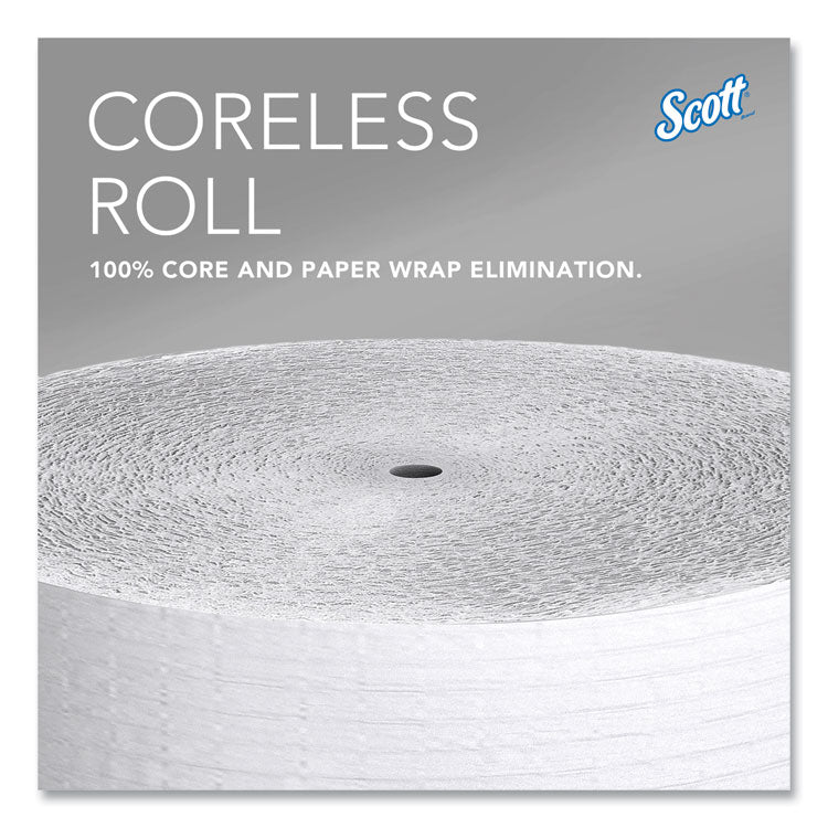 Essential Coreless JRT, Septic Safe, 1-Ply, White, 3.75 x 2,300 ft, 12 Rolls/Carton