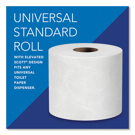 Essential Standard Roll Bathroom Tissue for Business, Septic Safe, 2-Ply, White, 550 Sheets/Roll, 80/Carton