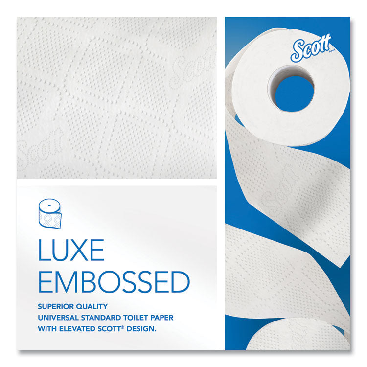 Essential Standard Roll Bathroom Tissue for Business, Septic Safe, 2-Ply, White, 550 Sheets/Roll, 80/Carton