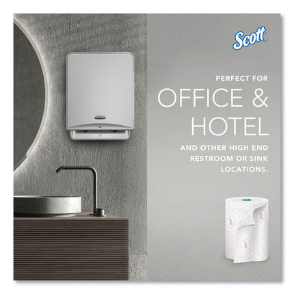 Pro Hard Roll Paper Towels with Elevated Scott Design for Scott Pro Dispenser, Green Core Only, 1-Ply, 1,150 ft, 6 Rolls/CT