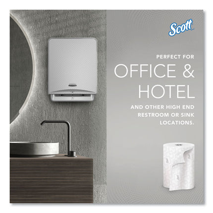 Pro Hard Roll Paper Towels with Elevated Scott Design for Scott Pro Dispenser, Gray Core Only, 1-Ply, 1,150 ft, 6 Rolls/CT