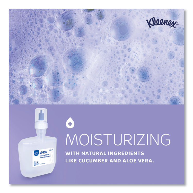 Super Moisturizing Foam Hand Sanitizer, 1,200 mL Cassette, Unscented, 2/Carton