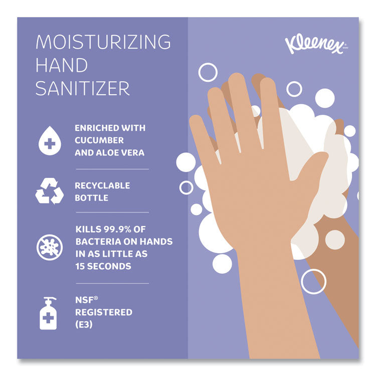 Super Moisturizing Foam Hand Sanitizer, 1,200 mL Cassette, Unscented, 2/Carton