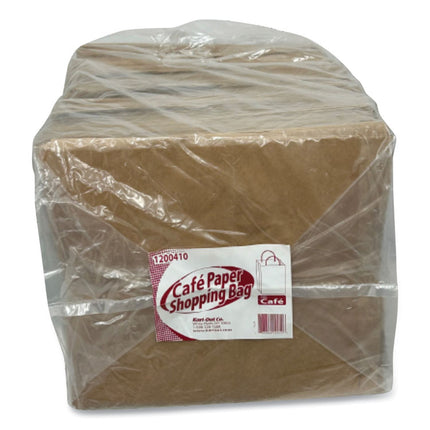 Kraft Paper Bags, Natural Kraft Flat Handles, 11" x 7" x 12", Brown, 250/Carton