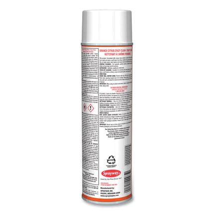 Orange Citrus Crazy Clean, Orange Scent, 19 oz Aerosol Spray, Dozen