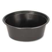 Portion Cups, 1.5 oz, Plastic, Black, 250/Sleeve, 10 Sleeves/Carton