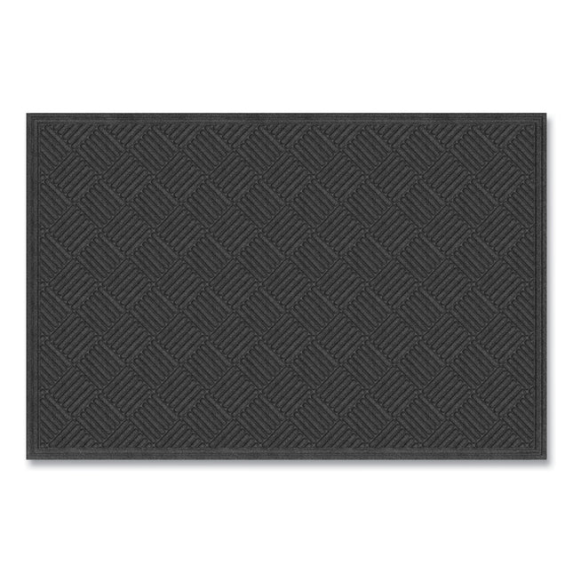 Ecomat Crosshatch Entry Mat, 48 x 72, Charcoal