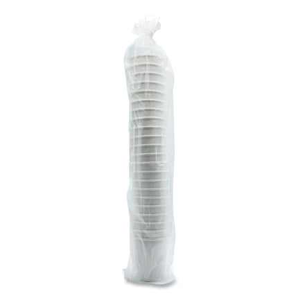 Paper Hot Cups, Double-Walled, 8 oz, White, 25/Pack