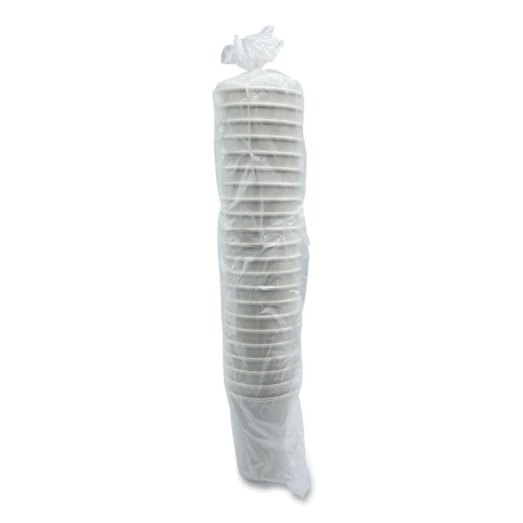 Paper Hot Cups, Double-Walled, 12 oz, White, 25/Pack