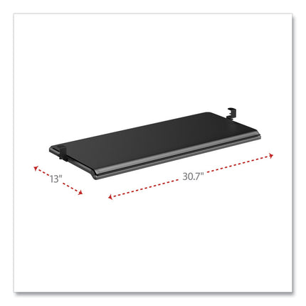 Alera AdaptivErgo Clamp-On Keyboard Tray, 30.7" x 13", Black