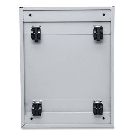 File Pedestal With Full-Length Pull, Left/right, 3-Drawers: Box/box/file, Legal/letter, Light Gray, 14.96" X 19.29" X 27.75"
