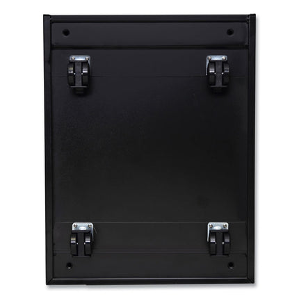 File Pedestal With Full-Length Pull, Left Or Right, 2-Drawers: Box/file, Legal/letter, Black, 14.96" X 19.29" X 21.65"