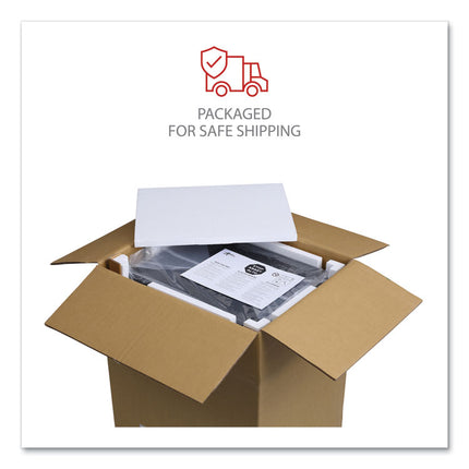 File Pedestal With Full-Length Pull, Left Or Right, 2-Drawers: Box/file, Legal/letter, Light Gray, 14.96" X 19.29" X 21.65"
