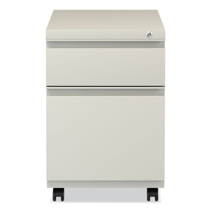 File Pedestal With Full-Length Pull, Left Or Right, 2-Drawers: Box/file, Legal/letter, Putty, 14.96" X 19.29" X 21.65"