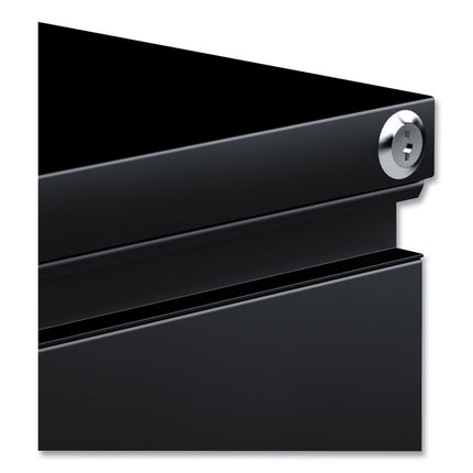 File Pedestal With Full-Length Pull, Left Or Right, 2 Legal/letter-Size File Drawers, Black, 14.96" X 19.29" X 27.75"