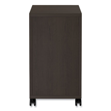 Alera Valencia Series Mobile Pedestal, Left Or Right, 2 Legal/letter-Size File Drawers, Espresso, 15.38" X 20" X 26.63"