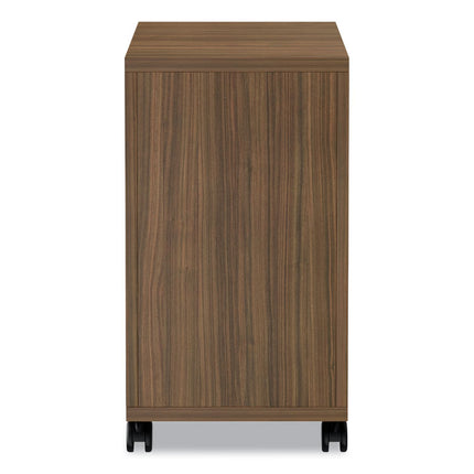 Alera Valencia Series Mobile Pedestal, Left Or Right, 2 Legal/letter-Size File Drawers, Modern Walnut, 15.38" X 20" X 26.63"