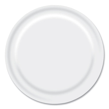 Paper Dinnerware, Plate, 9" dia, White, 1,000/Carton