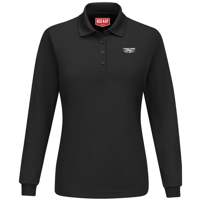Red Kap® Cadillac® Women's Performance Knit Long Sleeve Core Polo / SKC7BK