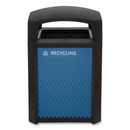 Medium Prelabeled Recycled Waste Panels for Tailor and Landmark Series Containers, 20.72" x 0.5" x 27.95", Blue, 4/Carton