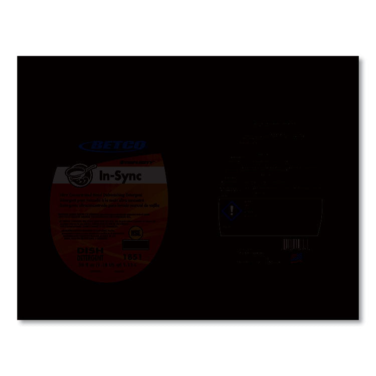 Symplicity In-Sync Hand Dishwashing Detergent, Fresh Ozonic Scent; 38 oz Bottle, 8/Carton