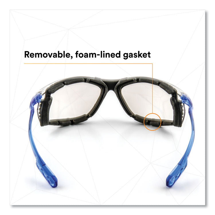 CCS Protective Eyewear with Foam Gasket, +1.5 Diopter Strength, Blue Plastic Frame, Clear Polycarbonate Lens