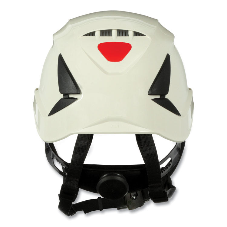 SecureFit X5000 Series Safety Helmet, Vented, 6-Point Pressure Diffusion Ratchet Suspension, White