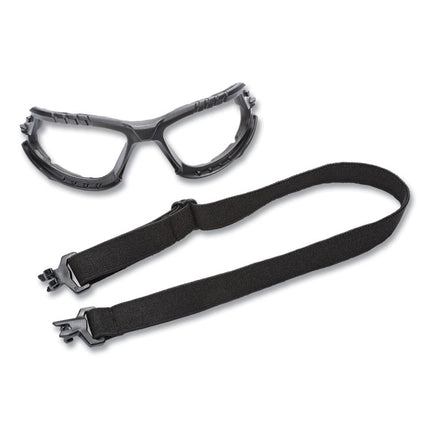 Solus 1000-Series Safety Glasses, Green Plastic Frame, Clear Polycarbonate Lens