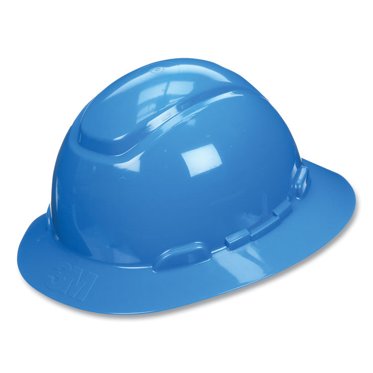 SecureFit H-Series Hard Hats, H-800 Hat with UV Indicator, 4-Point Pressure Diffusion Ratchet Suspension, Blue